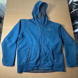 The North Face Mens Full Zip Coat Blue L Large Outdoor‎
